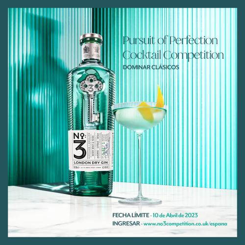 Nº.3 Gin anuncia la tercera edición del Concurso Internacional de Cócteles Pursuit of Perfection